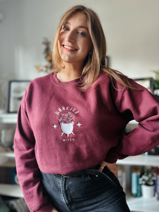 Bookish Witch Embroidered Sweatshirt