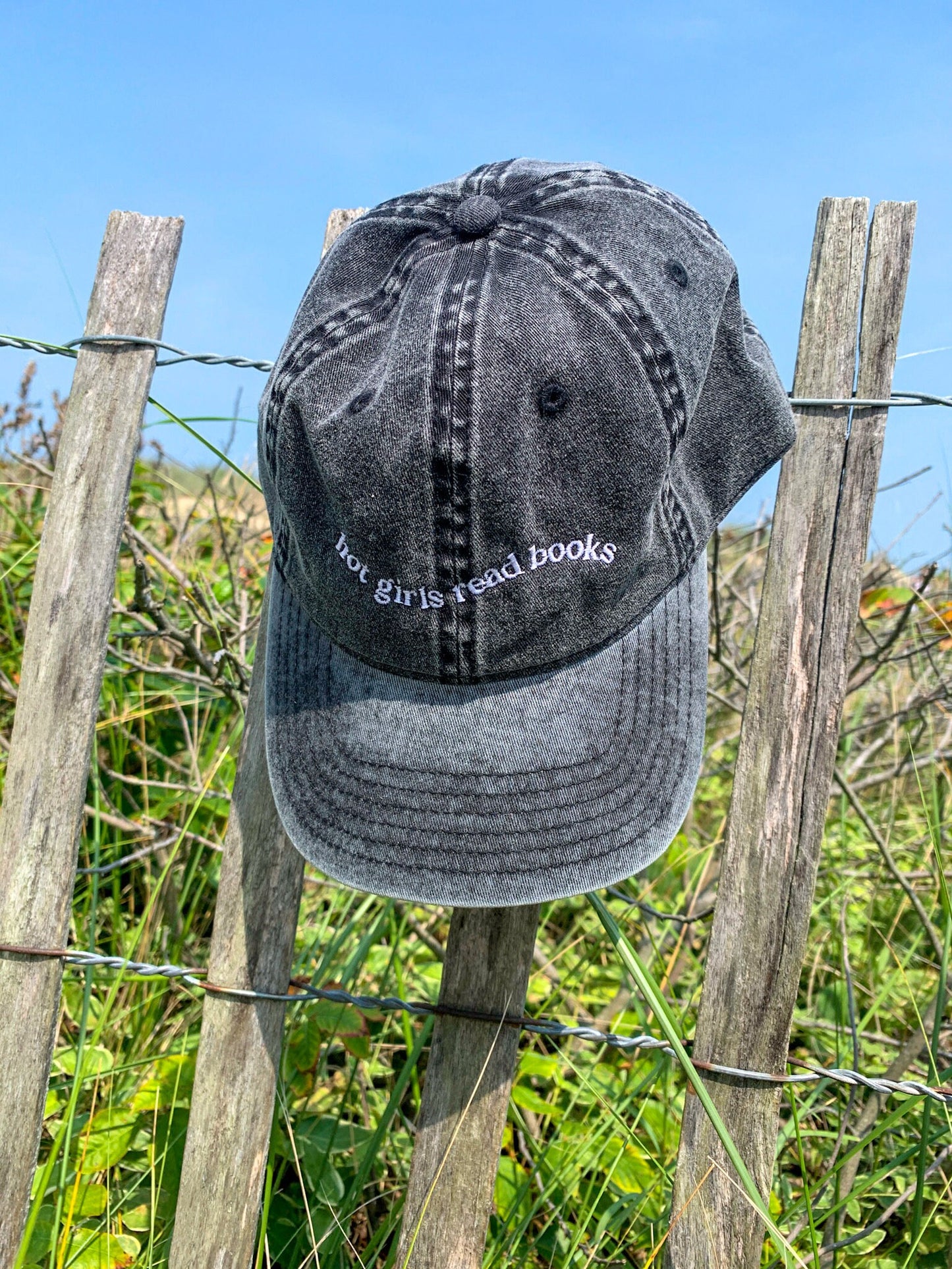 Hot Girls Read Books Vintage Embroidered Dad Hat