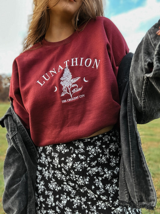 Lunathion Embroidered Crewneck