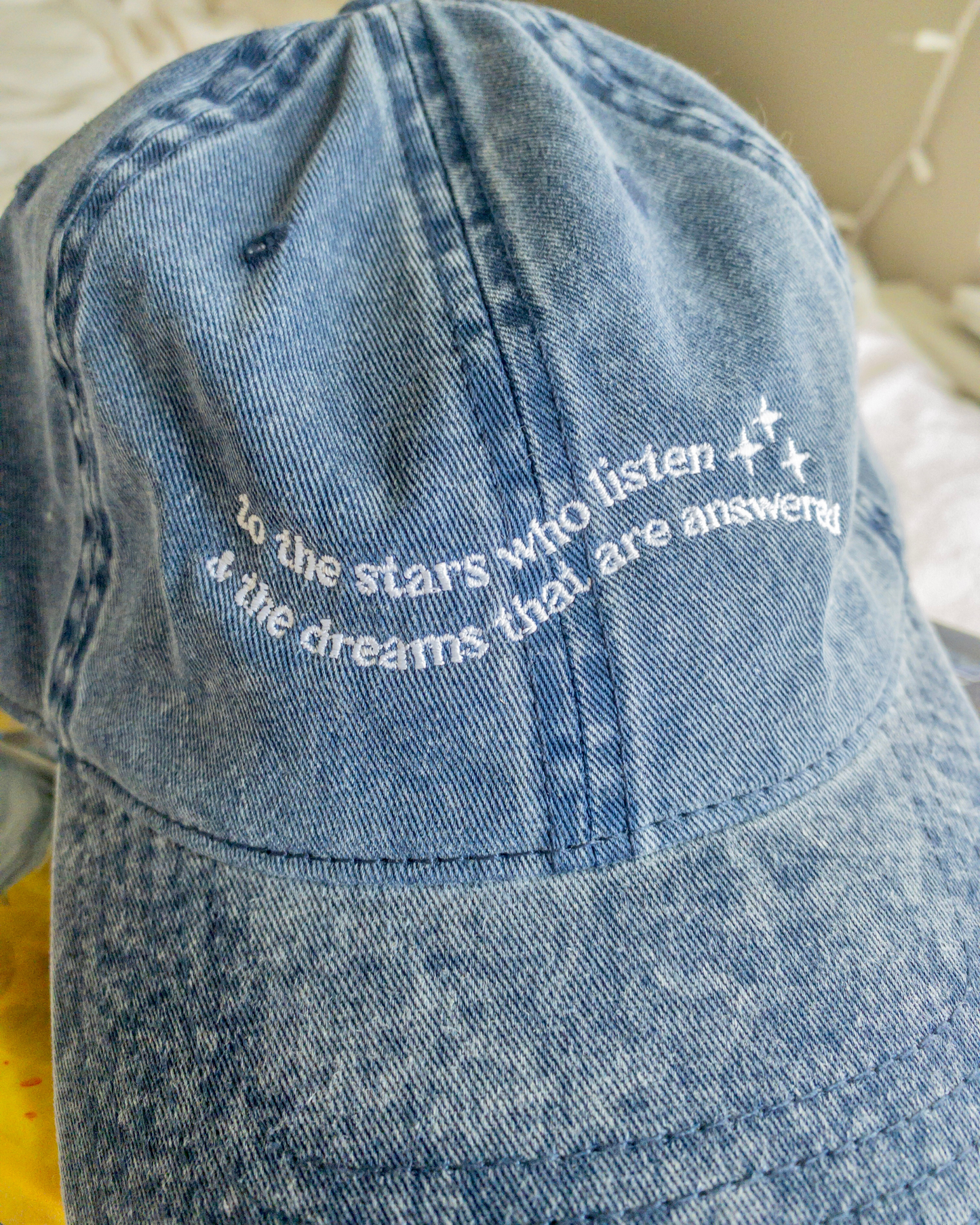 To the Stars Who Listen Embroidered Hat