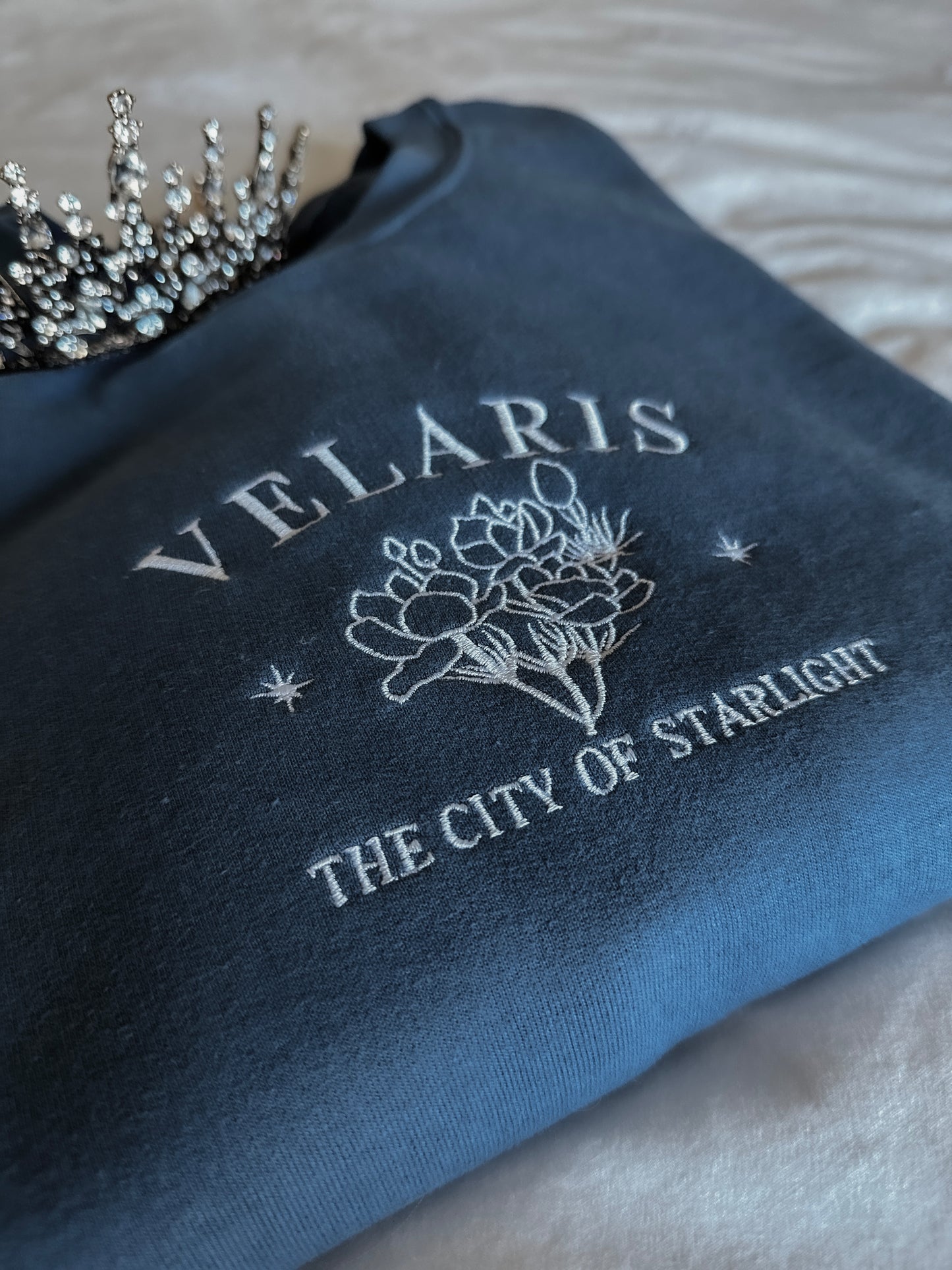 Velaris the City of Starlight Embroidered Sweatshirt